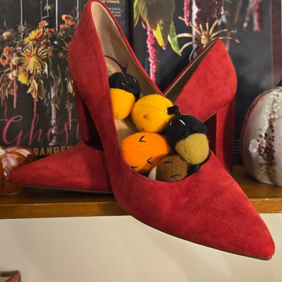 ๐ Autumn Enchantment Heels โ Franco Sarto ๐ Size 9  Suede block heels - Picture 2 of 8